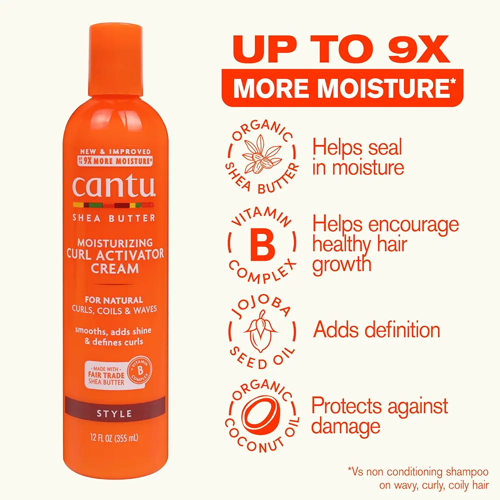 Cantu Shea Butter for Natural Hair Moisturizing Curl Activator Cream