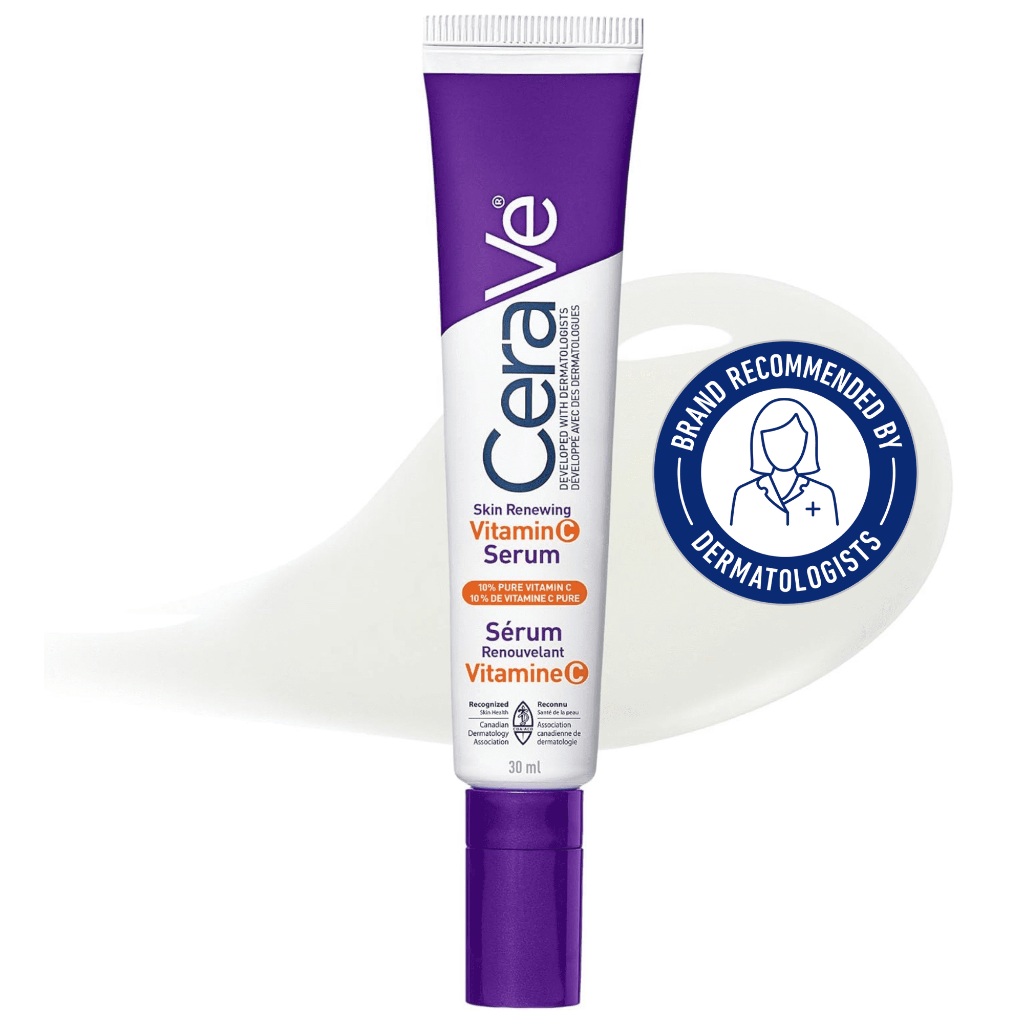 CeraVe Vitamin C Serum, 10% Pure Vitamin C Face Serum 30ml