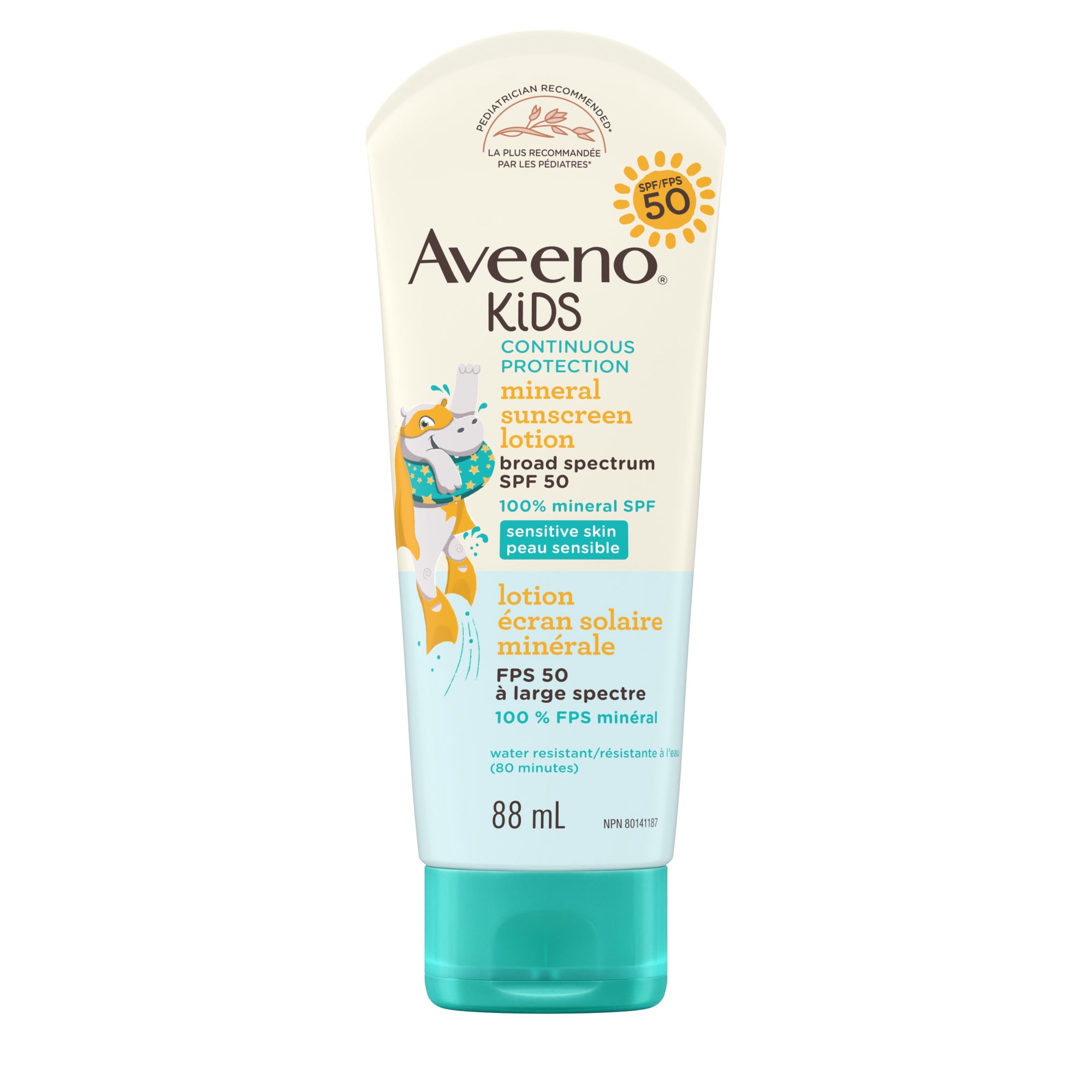 Aveeno Kids Continuous Protection Mineral Sunscreen Lotion (88 ml)