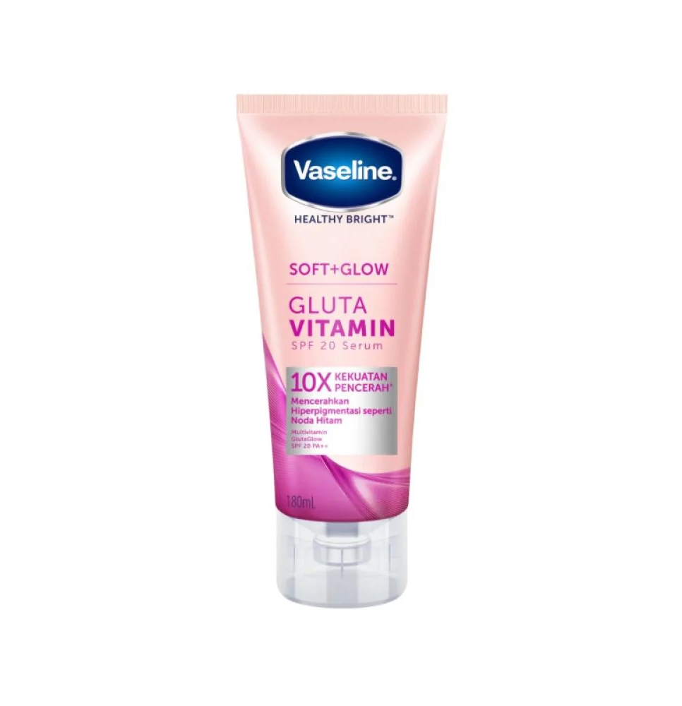 Vaseline Healthy Bright Soft + Glow – Gluta-Vitamin Serum Lotion with SPF 20 – 180 ml
